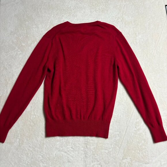 Daniel Cremieux Men V Neck Sweater 100% Cashmere Signature Collection Red Medium - Picture 7 of 13